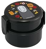 スケーター(Skater) 弁当箱 丸型 ランチボックス 500ml 2段 フォーク付 日本製 ジブリ 千と千尋の神隠し カオナシ 提灯 ONWR1-A