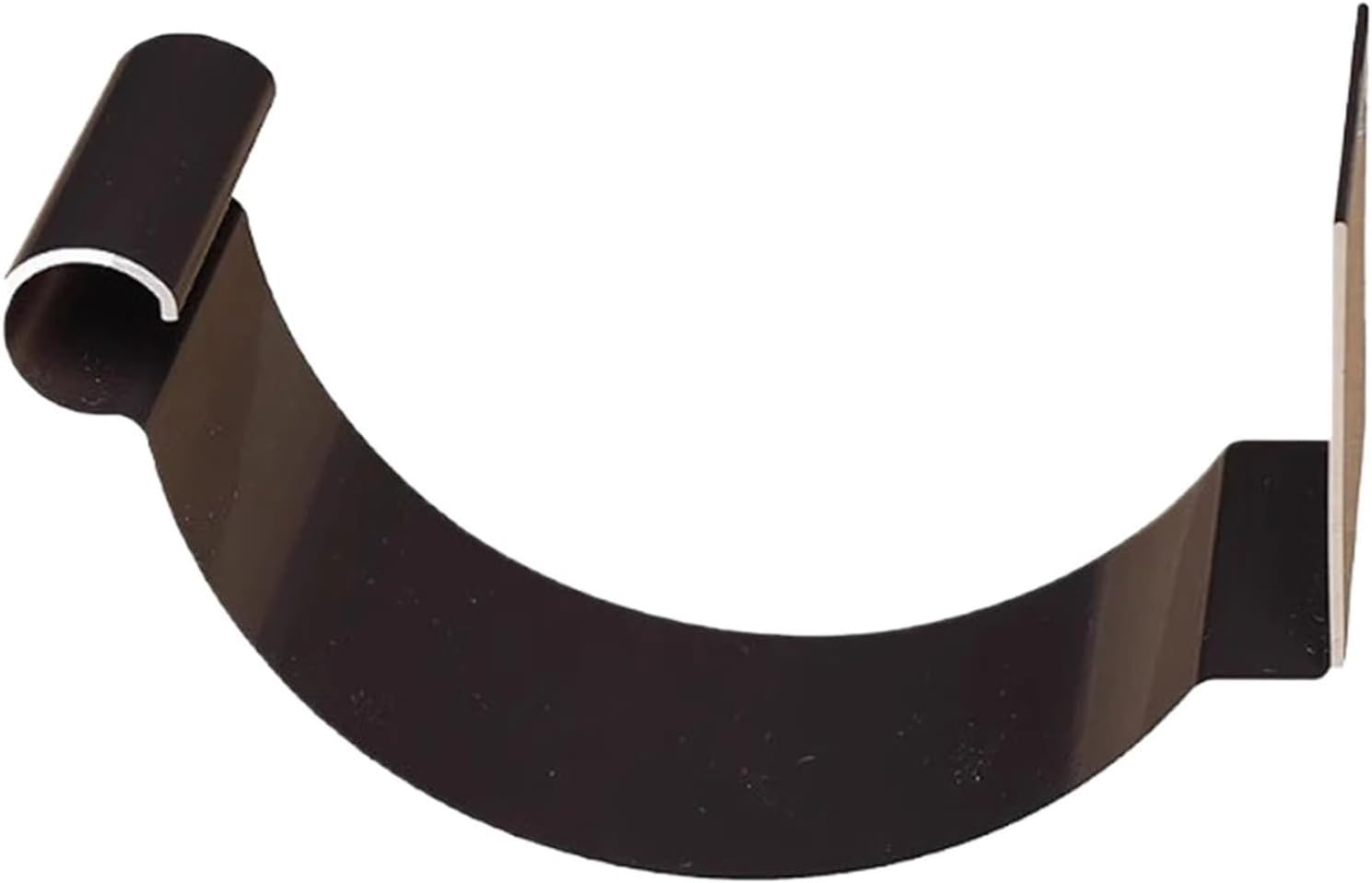 Downspout Hinge Semi-Circular Gutter Bracket Support for Eaves Rainwater Drainage Ditch Eave Trough Connector(White)
