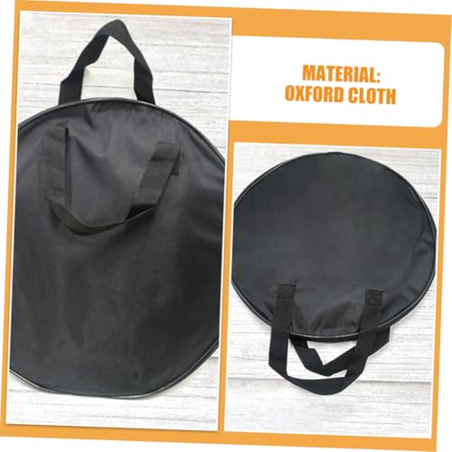 Totority Drum Pad Bag with Handle Oxford Cloth Drum Hardware Carrying Case for Practice and Recordings