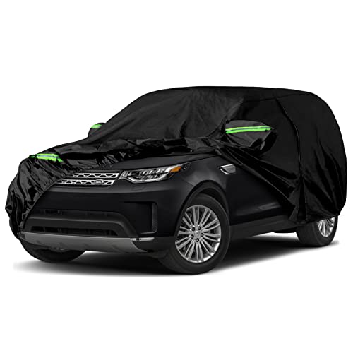 Image of Waterproof Car Cover Replace for 2005-2025 Land Rover Discovery, 6 Layers All Weather Car Covers with Zipper Door & Windproof Bands for Snow Rain Dust Hail Protection (Discovery)