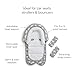Munchkin Car Seat Head Support Baby, Infant and Newborn, Fabric Strap Covers, Silver-Ion Technology, Mountains