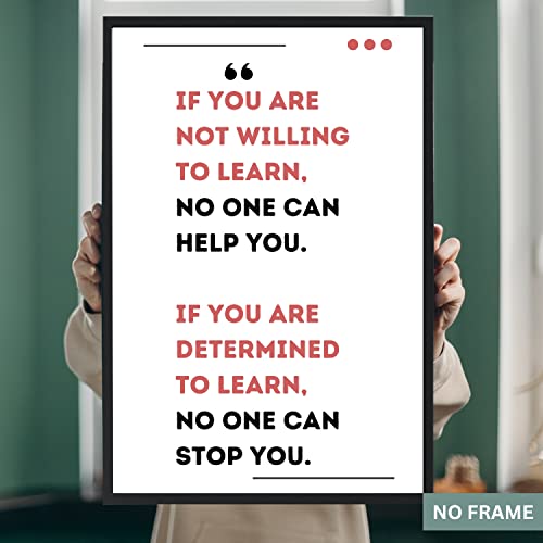Motivational Wall Art - Office Wall Art & Decor Motivational Poster - Positive Quotes Wall Decor - Entrepreneur Wall Art - Inspirational Quotes - 11X17 In. Laminated - No Frame #TOP2