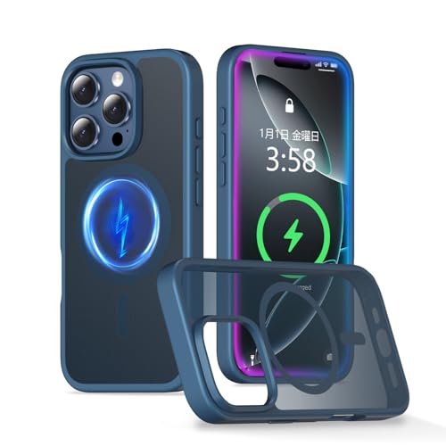 MINIKA iPhone 16 Pro �p �P�[�X Magsafe �Ή� �X�}�z�P�[�X ��Phone 16 Pro �P�[�X �}�b�g�� �ČRMIL�K�i ��� �ϏՌ� �w��h�~ ���ϖh�~ �}�O�Z�[�t �}�O�l�b�g���� ���C�����X�[�d �A�C�t�H�� 16 �v�� �A