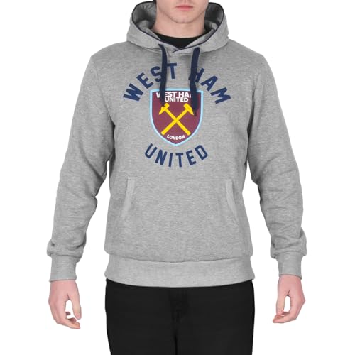 West Ham United FC Official Soccer Gift Mens Fleece Graphic Hoody