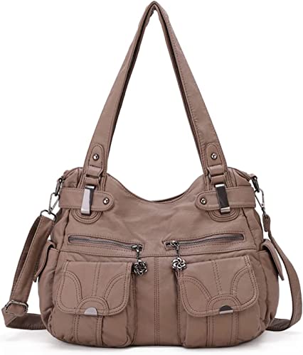 Image of FANDARE Large Hobo Bags Women's Crossbody Shoulder Bag Vintage Satchel Purse