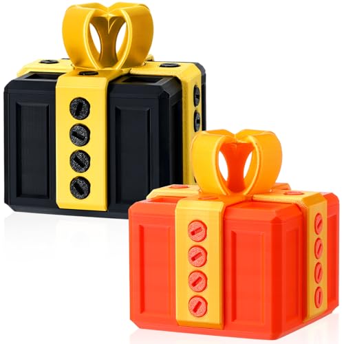 Leinuosen 2 Pack Annoying Nesting Gift Box with Screws, 3D