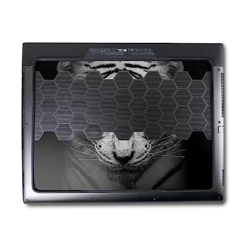 Image of MightySkins Skin Compatible with Alienware M18 R1 (2023) Full Wrap Kit - Mono Tiger | Protective, Durable, and Unique Vinyl Decal wrap Cover | Easy to Apply & Change Styles | Made in The USA