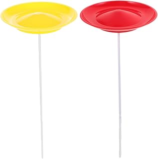 ifundom 2 Juegos Platos Giratorios de Malabarismo Palos para Espectáculos de Circo Platos para Entrenamiento de Habilidades Movimientos Giratorios para Principiantes