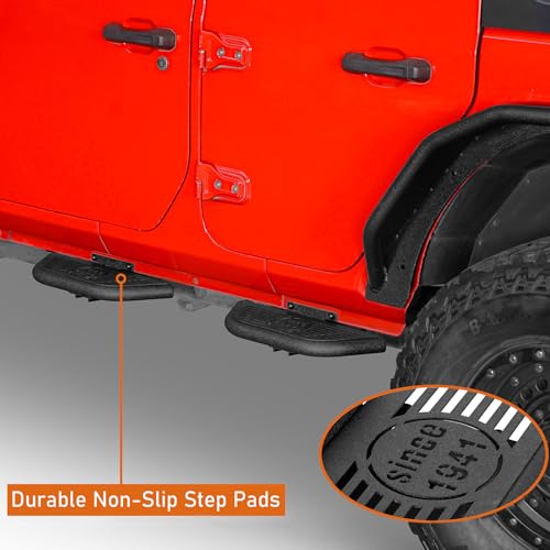 Estribos laterales Jeep Wrangler JL 2018-2026 acero 4 puertas miniatura 3