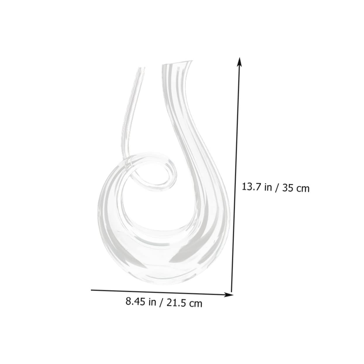Cabilock 1 Decanter Per Vino in Cristallo Da 1300 Ml Elegante Distributore Di Bevande Per Bar Di Casa