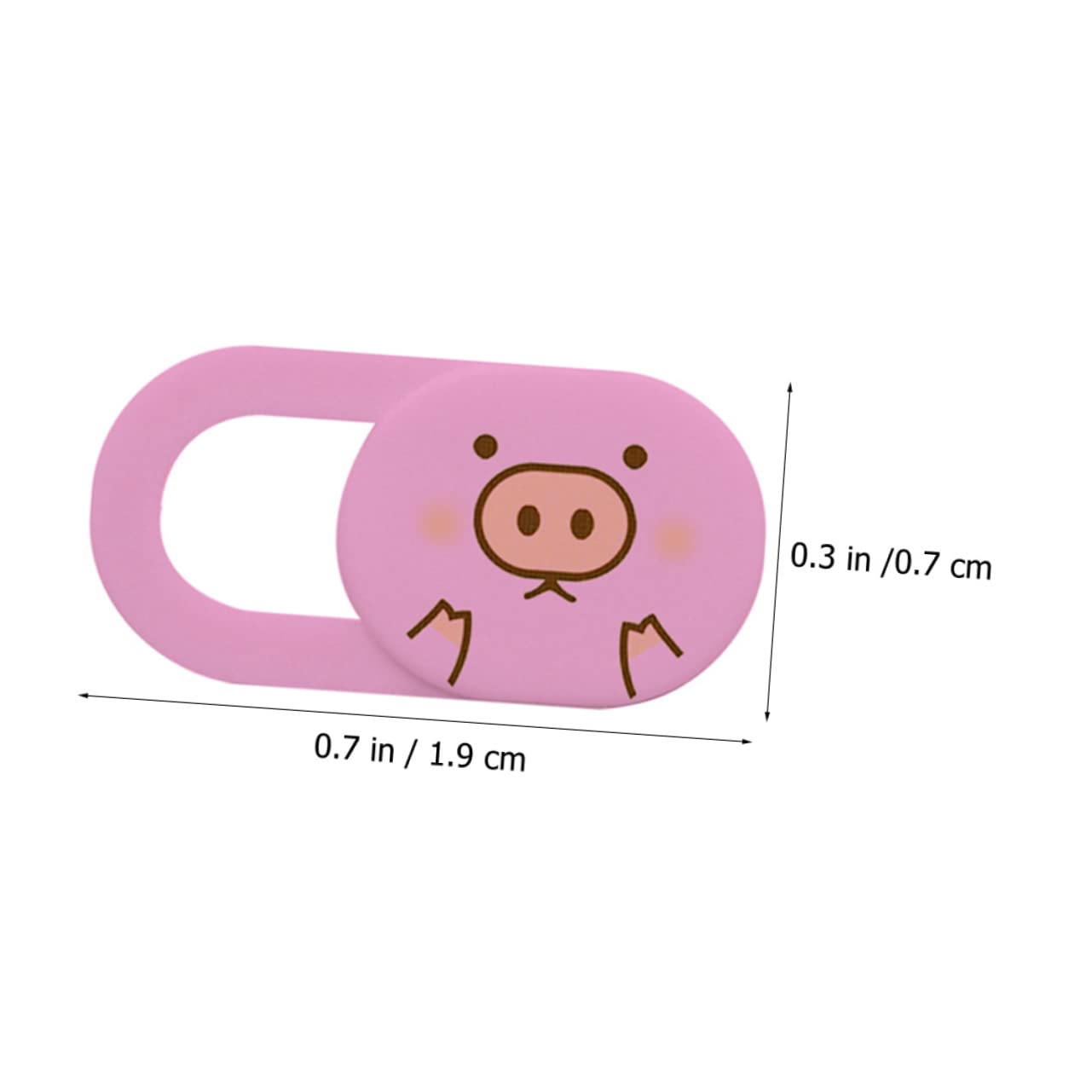 UKCOCO Cubierta Webcam Deslizante Rosa Ultra Delgada de Abs para Portátil y Móvil Protección de Privacidad Pack de 3 Unidades