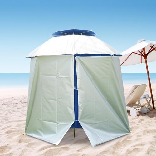 Sombra de playa impermeable y toldo para carpa con paraguas de terraza 7
