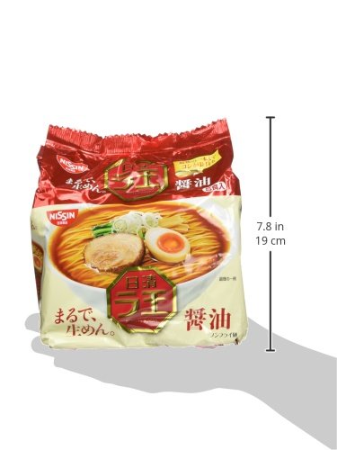 Nissin - Raoh Japanese Instant Ramen Noodles Soy Sauce Taste 17.1oz (For 5 Bowls)