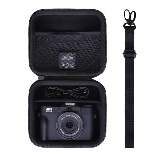 4K Digital Camera Case for CAMKORY/Lecran/Duluvulu/VAHOIALD/AUREAPIX,Black