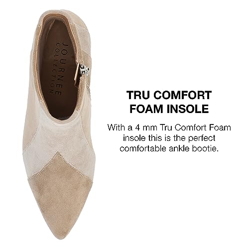 Faux Suede Block Heel Ankle Bootie by Journee Collection4