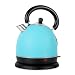 Produktbild Exido British Style Kettle Wasserkocher Teekessel Edelstahl (2000W, 1,8 Liter Volumen, Cool-Touch) türkis