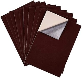 BENECREAT 20PCS Black Velvet Fabric, Sticky Back Adhesive Felt A4 Sheet Card (21cm x 30cm), Self-Adhesive, Durable and Water Resistant, Multi-purpose for Art and Craft Making