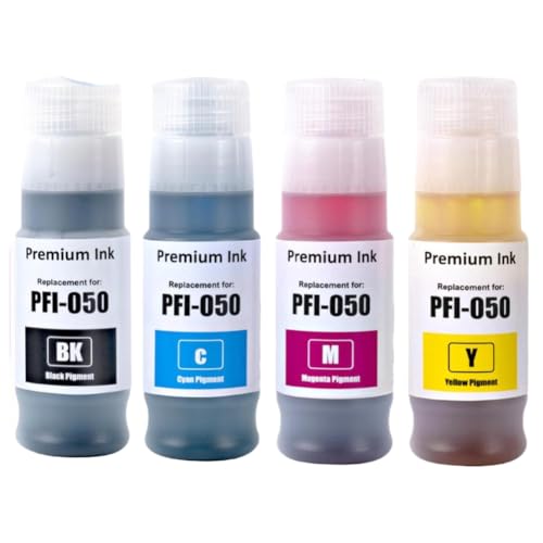 imagePROGRAF TC-20�ATC-20M�ATC20�v�����^�[�Ή��痿�C���N�l�ߑւ��{�g�� PFI050(1SET BK C M Y)