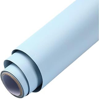 Aprilsunnyzone Adhesivo de pared de PVC de alto rendimiento en colores elegantes 0 6 m x 10 m para decoración del hogar (azul)