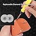 Drill Bit Sharpener, Multipurpose Grinding Sharpener for All Bits, Fast Sharp in 5 Seconds, Portable Drill Grinder Grinding Tool with 10PCS Disc and 3 Auxiliary Tool (Orange)