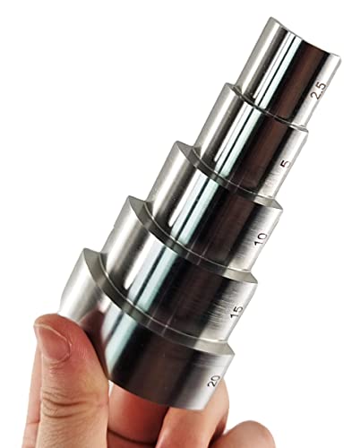 Bloque de Calibración Ultrasónico Redondo de 5 Pasos 304 Acero Inoxidable miniatura 4