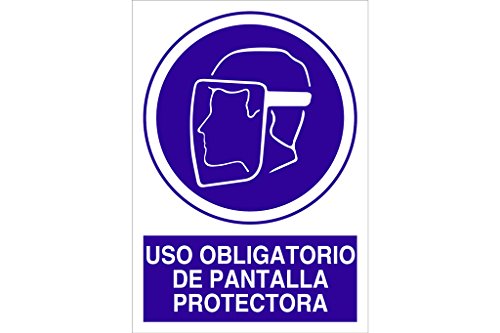 Cofan - Plimpo Señal Adhesivo 148X105Mm. Uso Obligatorio De Pantalla Protectora En Oferta Cofan O04Ad148105 Señal Adhesivo, 148 X 105 Mm