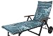 Produktbild Kettler Polen KETTtex 2388 Auflage Rollliege Bali blau/Petrol Schmetterlinge 193x60x8 cm (ohne Liege)