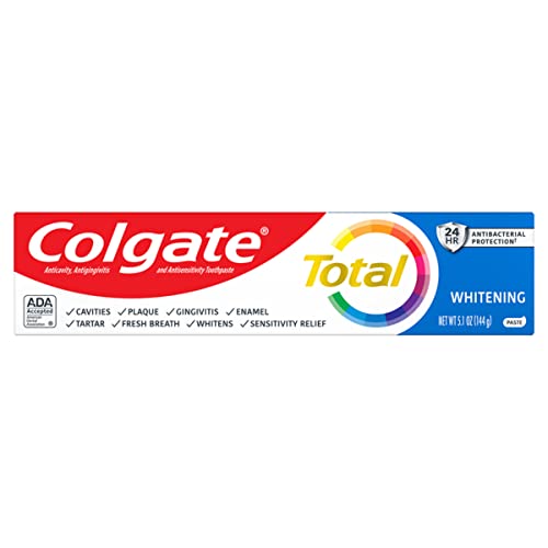 Colgate Total Whitening Toothpaste, Mint Toothpaste, 5.1 Oz Tube #TOP20