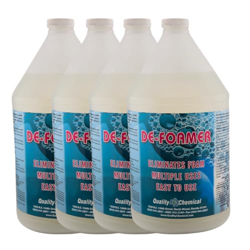 Quality Chemical Defoamer - Instantly removes foam from Hot Tubs or Cleaning Equipment - 128 oz (Pack of 4)