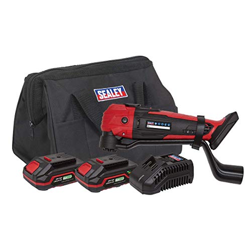 Sealey 20V SV20 Series Cordless Oscillating Multi-Tool Kit - 2 Batteries - CP20VMTKIT