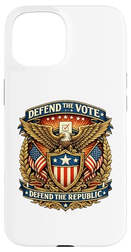 Defend the Vote Republic Eagle Crest �X�}�z�P�[�X iPhone 15 �p