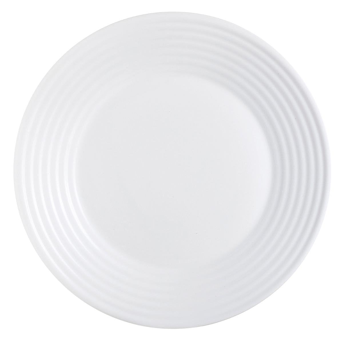Luminarc Harena L3263Dining Plate–Dining Plates (Plate, Round, White, Tempered Glass)