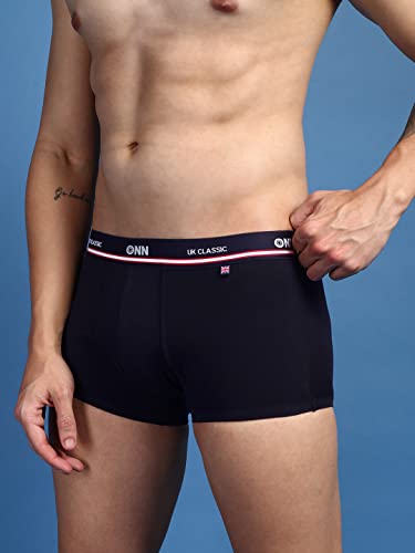 Image of ONN UK Classic Men's Combed Cotton Long Trunk with Feather Touch Ultra Soft Waistband (Pack of 1)