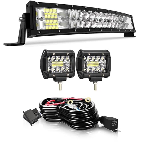 TERRAIN VISION LED Light Bar 22 Inch Curved Led...