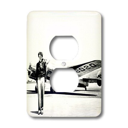 Photo d'Amelia Earhart avec Lockheed Electra 3dRose LSP_62531_6