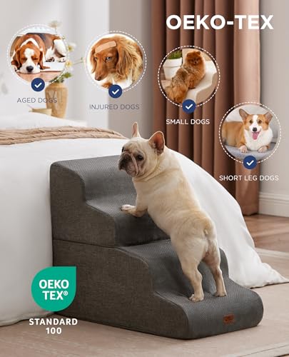 MASSFU Escada Curva Bege Para Cães E Gatos Pequenos, 22,8