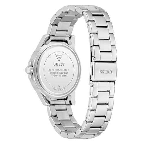 Image of Guess Round 35mm Silver Dial Analog Women Watch - GW0948L6