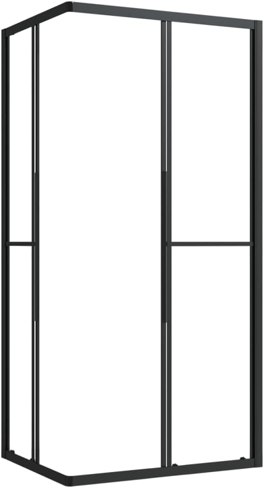Shower Cabin with Aluminum Profile and Glass Panels, Elegant Bathroom Shower Enclosure Design and Functional Cabin for Home Bathroom, Stylish with Clear Glass Side Panels, ESG