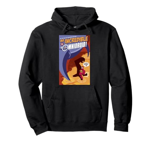 Disney Pixar The Incredibles Omnidroid Comic Book Cover Pullover Hoodie