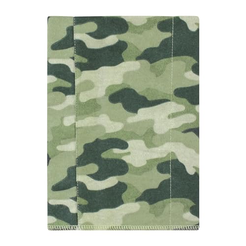 Image of Hudson Baby Unisex Baby Cotton Poly Flannel Burp Cloths, Animal Adventure 7 Pack, One Size