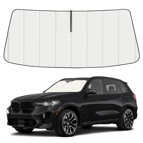 Windshield Sun Shade for BMW X5 2019-2025 2026, Accordion Folding Design by Fonowka - Used condition - US$30.40