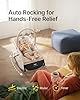 Electric Baby Bouncer with Auto Rocking, 3-in-1 Baby Bouncer Seat & Rocker Chair, Battery or Plug-in Powered, Adjustable Height, Music & White Noise, Portable Infant Bouncer seat for Babies 0-12 Month #1
