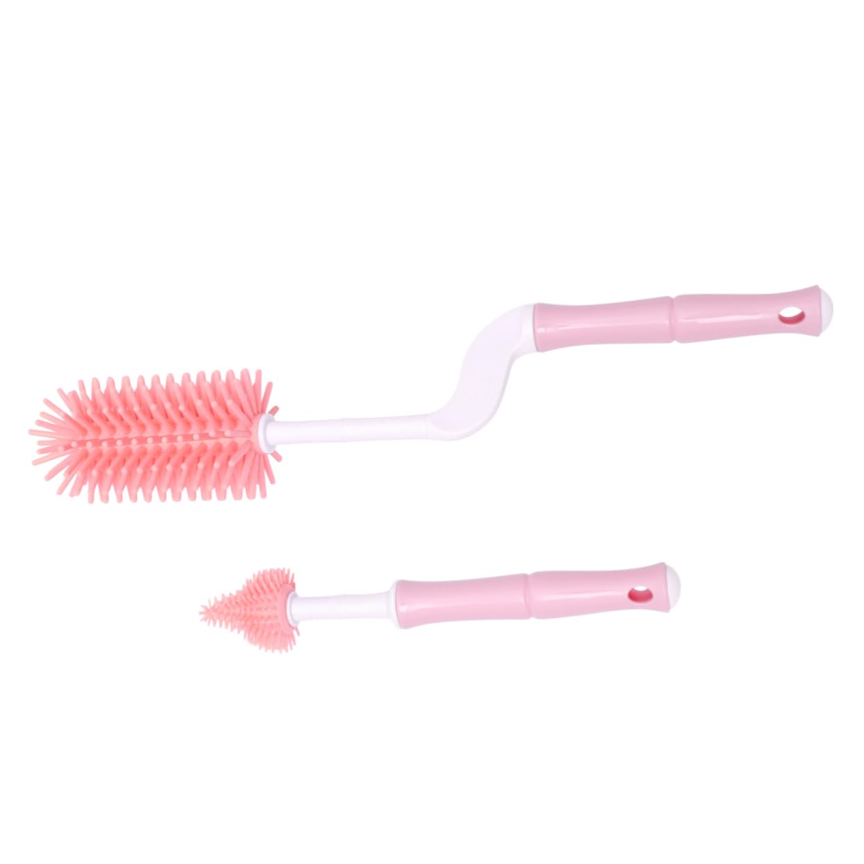 Abaodam 3ensembles Set De Brosses Pour Nettoyage De Biberons Et Tétines Accessoires De Puériculture Rotatifs Pour Entretien Facile Rose