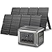ALLPOWERS R2500 V2 Solargenerator mit 2x 200W Solarpanel, 1920Wh LFP Batterie Backup mit 4 2500W AC Ausgäng, Schnellladung von 0-80% in 50 Mins Tragbare Powerstation für Camping, Wohnmobil, Off-Grid