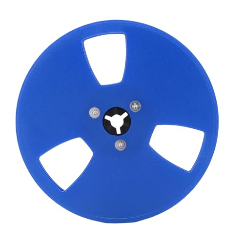 Asixxsix Bobine Vi Ban Sonore 1/4 5 Pouces, rigidité Plus élevée, 3 Trous Traînée Vent, Bobine en Plastique ABS, Fonctionne sur un Magnétophone à, Remplacement etc (BLUE)