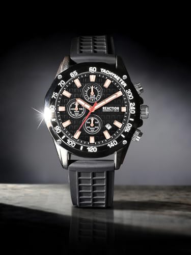 Image of Kenneth Cole Reaction Chronograph Black Dial Watch for Men - KRWGO0070702