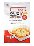 Yopokki Prepared Korean Rice Cake Instant Packet (3 Pack, Cheese)