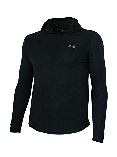 Under Armour Men's Waffle Athletic Hoodie Anti Odor Shirt TOP (Black, M)