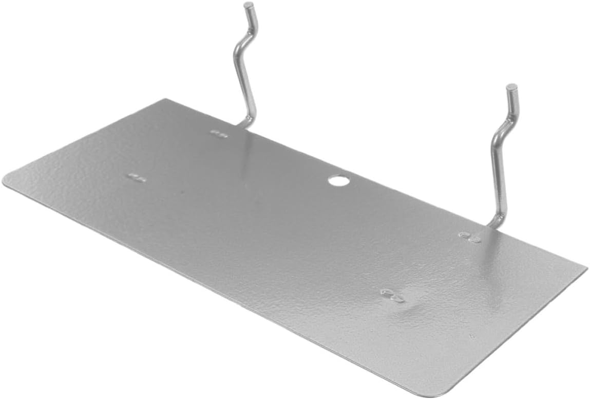LIFKOME Iron Pegboard Shelf with Sturdy Material and Easy Installation for Warehouse and Workspace Organization, Silver Wall Mount Tray Pegboard Accessory for Tool Storage