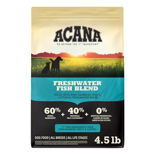 ACANA Grain Free Dry Dog Food Freshwater Fish Recipe 4.5lb Bag